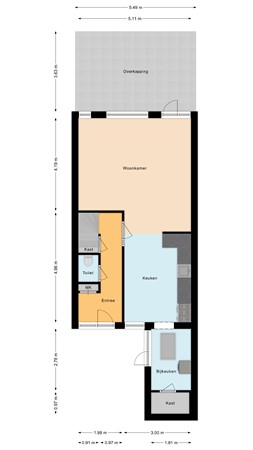 Floorplan - Ring 130, 9665 EX Oude Pekela
